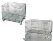 Metal wire containers for storage in home,  shops or industries
